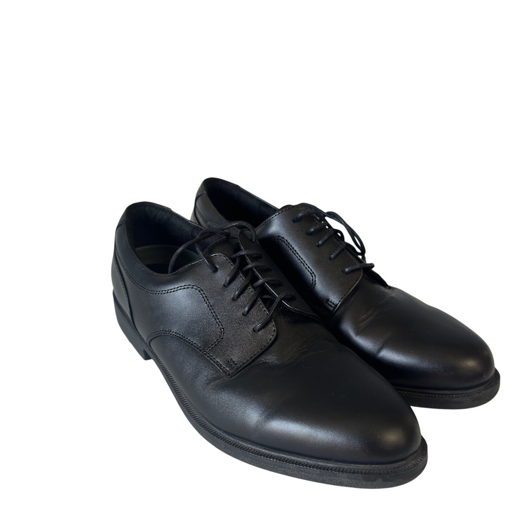 Deer Stags Broker Mens Black Leather Oxford Dress Shoes Comfort 10.5 JS